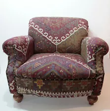 Top Quality Comfortable kilim Armchair,Kilim Upholstery Furniture,kilim armchair