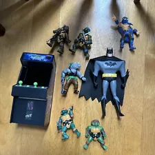 TEENAGE MUTANT NINJA TURTLES Mixed Lot Plus Batman Bendy And Arcade Mini Machin