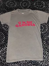 Urban Renewal “G is for Gangsta” SMALL Graphic Tee Vintage Y2K Urban Outfitters