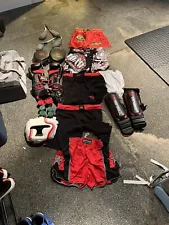 Kickboxing/Muay Thai gear collection (Gloves, shorts, hand wraps, shin guards)