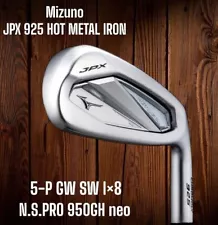 MIZUNO JPX 925 HOT METAL 2024 Iron set 5-9,P,Gw,Sw / NSPRO 950GH neo S