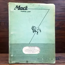 1956 Mack Truck Model B-475 CF Parts List 2423 Book Manual