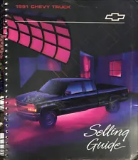 1991 Chevrolet Truck Selling Guide Sales Training Dealer Album Chevy Features (For: Chevrolet Scottsdale)