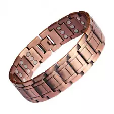 Giant Copper Magnetic Bracelet 4 Elements Men Women Restore Balance Energy Power