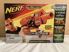 NEW! NERF MOTORIZED SEMI-AUTO BLASTER! N-STRIKE BARRICADE RV-10 37407