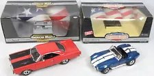 Lot 2 Ertl Vintage Diecast Cars Shelby Cobra 427 S/C '69 Plymouth Roadrunner