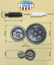 Set of Plastic Gears - 2x Worm gears and 4 x Round gears Module 1- New