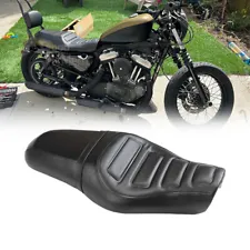 For Harley Davidson Forty Eight XL1200X 10-16 Driver Passenger Two Up Seat Black