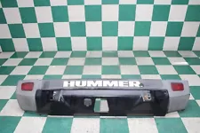 03-05 Hummer H2 *DMG* Black Painted Back Rear Bumper Assembly Top Pad Factory OE