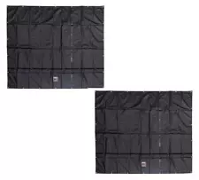 2 Pack 10'x12' Heavy Duty Smoke Tarp for Flatbed Truck 18 Oz Vinyl Load Cover...