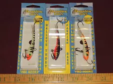 3 New Moonshine Size 2.5 Shiver Minnows, 2-1/2" Lg, 1/2oz, Darting Swimming Glow