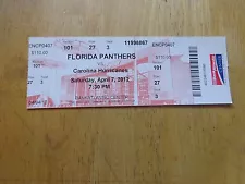 Florida Panthers Ticket Clinched 1st Division Title in Teams History