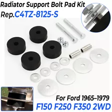 For 1965-1979 Ford Pickup F100 Radiator Support Mount Bolt Pad Kit F150 F250 2WD