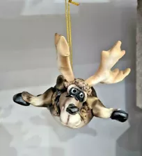 Todd Warner Sculpture Holiday Ornament's ..... Flying Reindeer WOW... :)