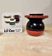 NEW ORIGINAL MADE IN THE U.S.A Li'l CUS TOBACCO CUSPIDOR SPITTOON BLACK & MAROON