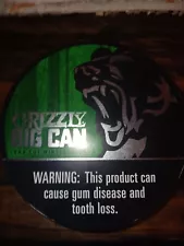 Grizzly BIG CAN Limited Edition EMPTY NO Tobacco Collectible 6 IN 1 Can LAST ONE