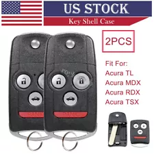 2 For Acura MDX RDX 2007 2008 2009 2010 2011 2012 2013 Remote Key Fob Case Shell