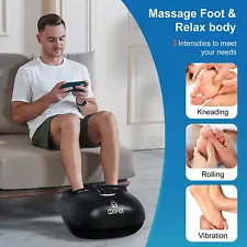 Shiatsu Foot Massager Heat Vibration Plantar Fasciitis Neuropathy Pain Relief