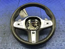 2017-2022 BMW 750I M SPORT HEATED STEERING WHEEL BLACK LEATHER OEM (For: More than one vehicle)