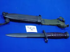 WWII Rare Dutch M1 Carbine Bayonet w/ Scabbard