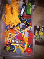 7+ POUNDS of K'nex pieces 2 motors parts for roller coaster & robo-strike kits +