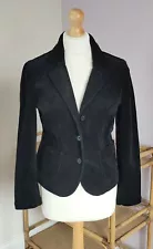 Vintage 90s Black Corduroy Blazer Jacket Size S