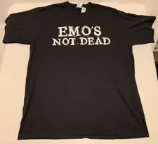 Emo's Not Dead Emo Music Graphic Black T-Shirt (XL)