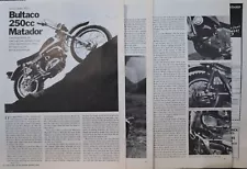 1971 Bultaco Matador 250 7pg Test Article