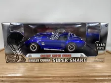 1/18 Shelby Collectibles 1966 Shelby Super Snake Cobra 427 Metallic Blue !