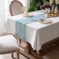 Rectangle Tablecloth 60X84 Inch Table Cloth Linen Wrinkle Free Tablecloths Kitch