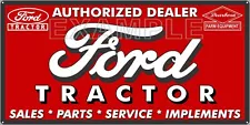 FORD TRACTOR DEALER SALES PARTS VINTAGE OLD SIGN REMAKE ALUMINUM SIZE OPTIONS