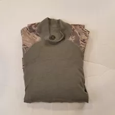 Wild Things Tactical Hybrid Combat Shirt Top Large Turtle Neck Camo USAF