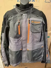 2024 KLIM Carlsbad Cool Gray Motorcycle Jacket Men's L Large Gortex Waterproof