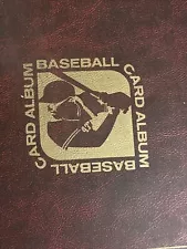 New Listing3-Inch Burgundy Baseball Card Album Binder W/Valuable Collectibles Included