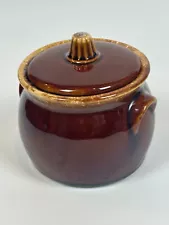 Vintage Hull Brown Drip Bean Pot 229746