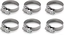 SALE- 6 X S/STEEL HD HOSE BEND CLAMP FOR 2" / 2.25" (51MM/57MM) INTERCOOLER PIPE