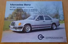 MERCEDES BENZ Leichtmetallfelgen W124 car brochure / prospekt / sales catalogue