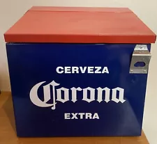 Vintage Look Promo Corona Extra Cerveza Beer Steel Metal Beverage Cooler Mexico