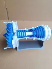 3D Printed Electric Jet Engine Model Supercharged Engine + Nozzle For Trent 1000