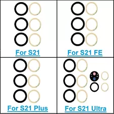 For Samsung Galaxy S21 S21 Plus Ultra FE Camera Glass Lens Replacement Set