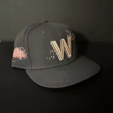 New Era 7 1/2 Washington Nationals Grey Pink Cherry Blossom City 59fifty Hat