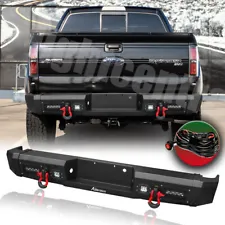 Rear Bumper D-Rings LEDs Combo Kit + Wiring Fits 2010-2014 Ford F-150 SVT Raptor