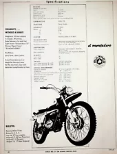 1969 Bultaco El Montadero - Vintage Motorcycle Ad