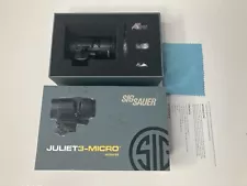 Sig Sauer #SOJ3M001 Juliet3-Micro Magnifier, 3x22mm, Push-Button Mount