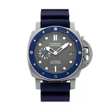 Panerai Luminor Submersible Automatic Steel 42mm Grey Dial Watch Strap PAM 959