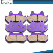 F&Rear Carbon fiber Brake Pads for 84-87 Honda Goldwing 1200 GL1200I Interstate