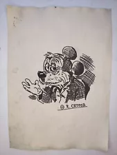 Robert Crumb Painting Drawing Vintage Sketch Paper Signed Stamped