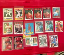 The Pete Rose Collection of Baseball Cards from 1968-2023. Lot of 17 Cards