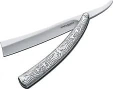 Boker Shaving Straight Razor Knife Sweeny Todd's Thick Blade Etched Handle