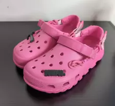 Crocs Duet Max 2 Clog Post Malone Pink Size W10 M8 with Jibbitz